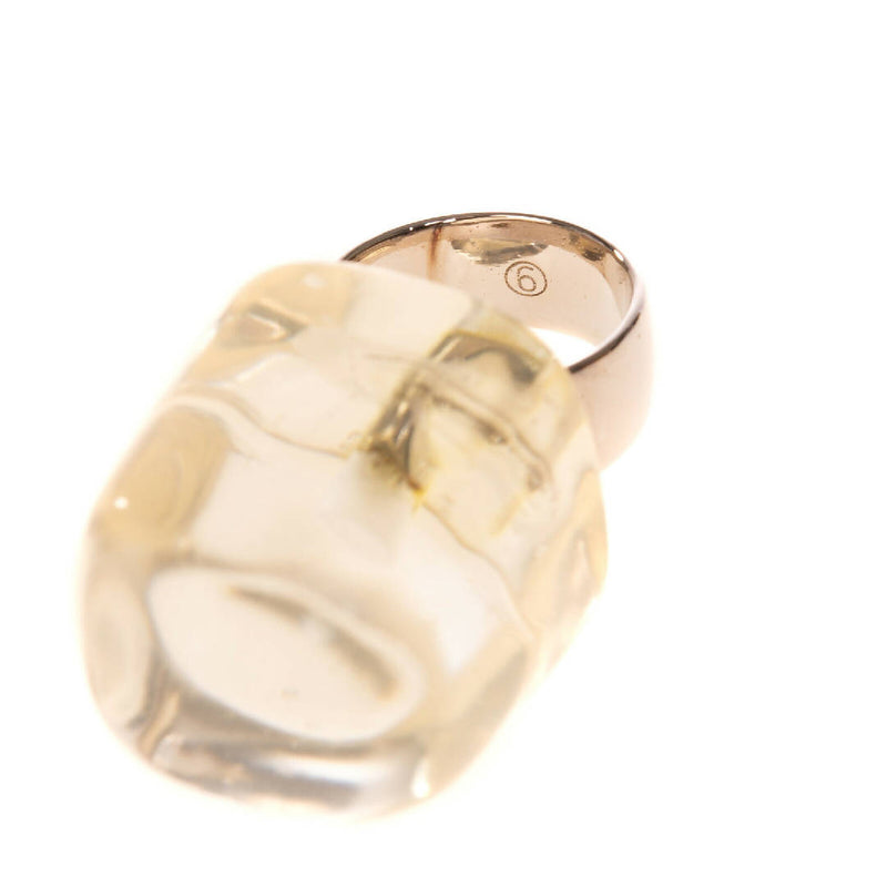MM6 MAISON MARGIELA Signet Ring Transparent Detail Made in Italy
