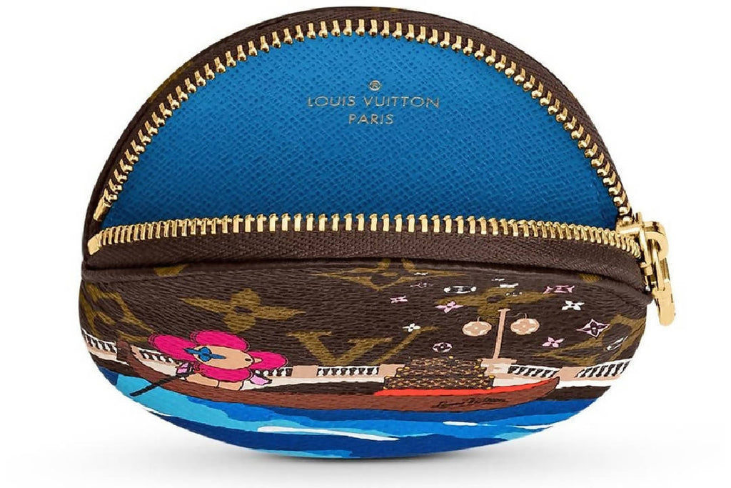 Louis Vuitton Round Coin Purse Monogram Vivienne Venice Blue