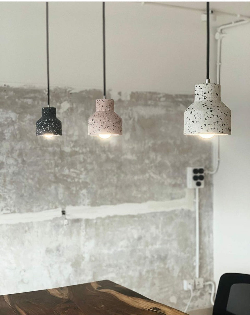 Terrazzo ceiling outlet light