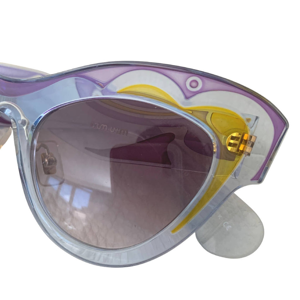 Miu Miu Art Blue Purple Cat Eye Sunglasses | The Accessory  display picture 1