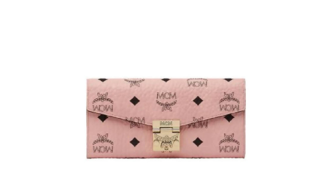 Pink MCM Visetos Crossbody Bag