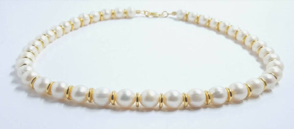 Freshwater Pearl and Gold Plated Choker