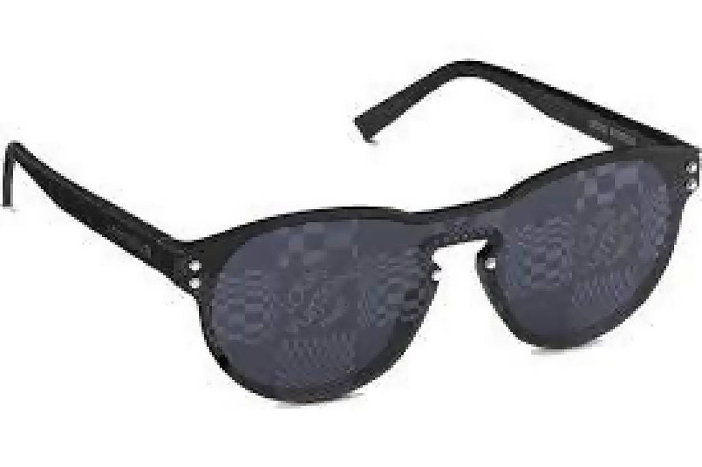 Louis Vuitton LV Waimea L Sunglasses Black Metal. Size E