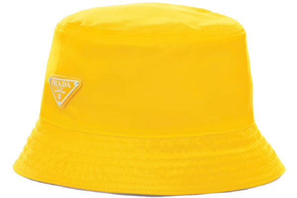 Prada Nylon Bucket Hat Yellow M
