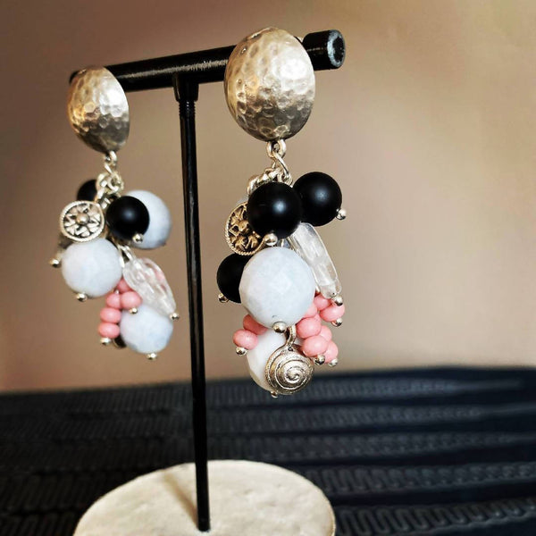 Ball stud beads earrings by Atram Colours
