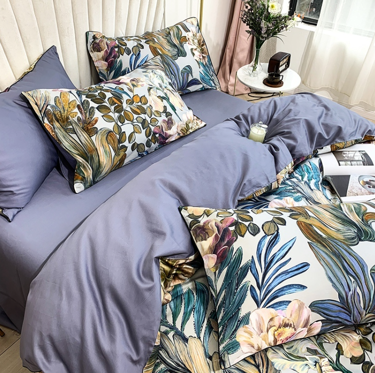 Mazorika Duvet Cover Set – 100% Egyptian Cotton, Ultra-Soft & Breathable (4-Piece Set) + FREE Gift! - LINKORI