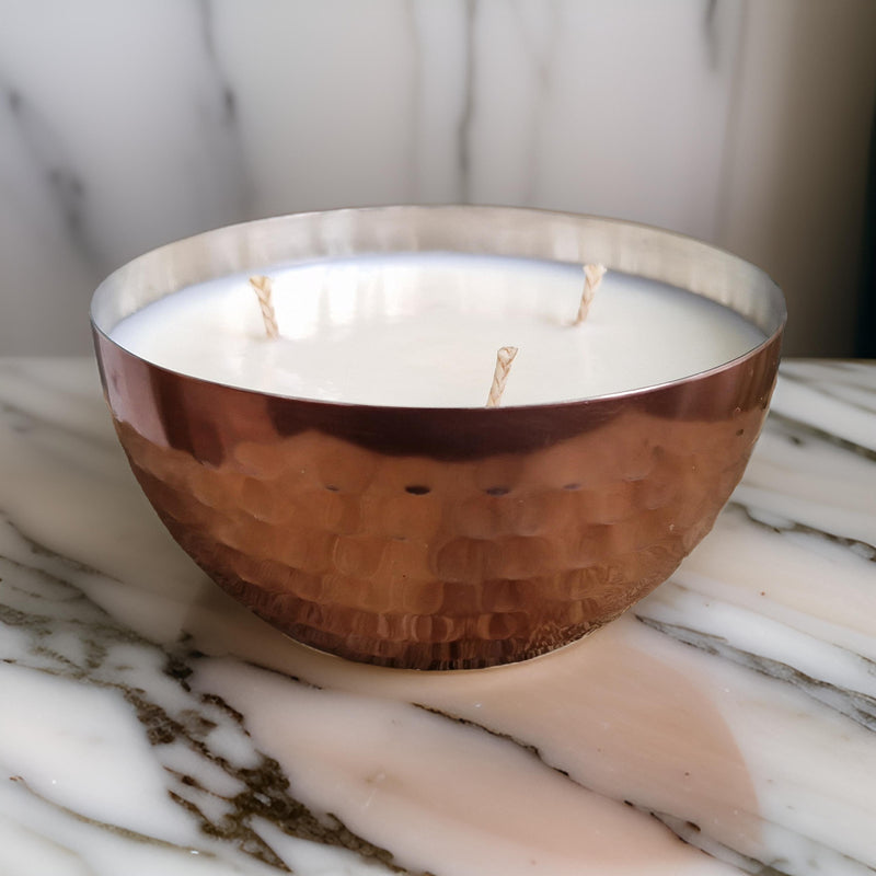 3-wick copper candle