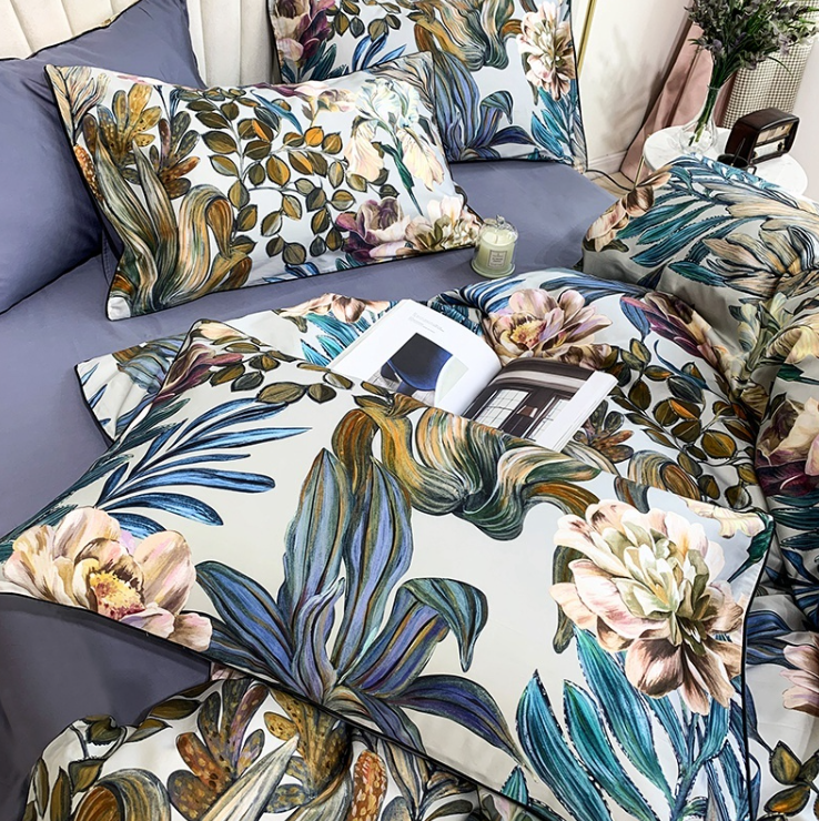Mazorika Duvet Cover Set – 100% Egyptian Cotton, Ultra-Soft & Breathable (4-Piece Set) + FREE Gift! - LINKORI