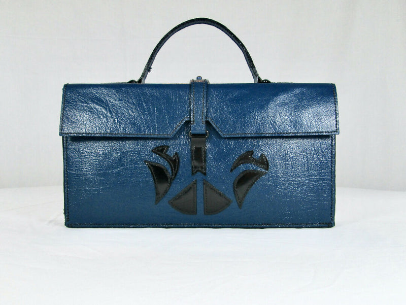 Hand Crafted and Hand Stitched Custom Leather Clutch Bag / Handbag