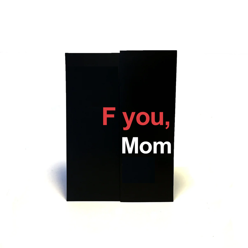 12 Pack ($2.49 Each) Love You Mom - Dark Humor Greeting Card (Pre Order)