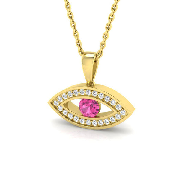 Nazar with Pink Sapphire