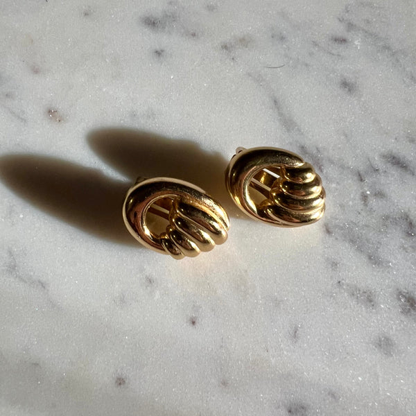Dior Vintage Gold Earrings