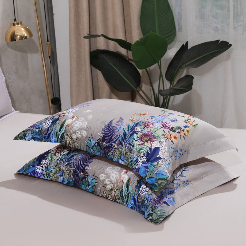 Fliflowers Duvet Cover Set – 100% Egyptian Cotton, Ultra-Soft & Breathable (4-Piece Set) + FREE Gift! - LINKORI