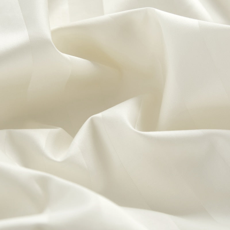 Gradiol S. Beige Duvet Cover Set – 100% Egyptian Cotton, Ultra-Soft & Breathable (4-Piece Set) + FREE Gift! - LINKORI