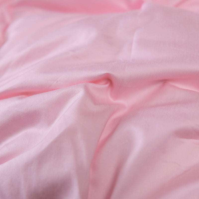 Pink Luxurious Quilted Cotton Goose Down Comforter – Ultra-Soft, Warm & Breathable + FREE Gift!