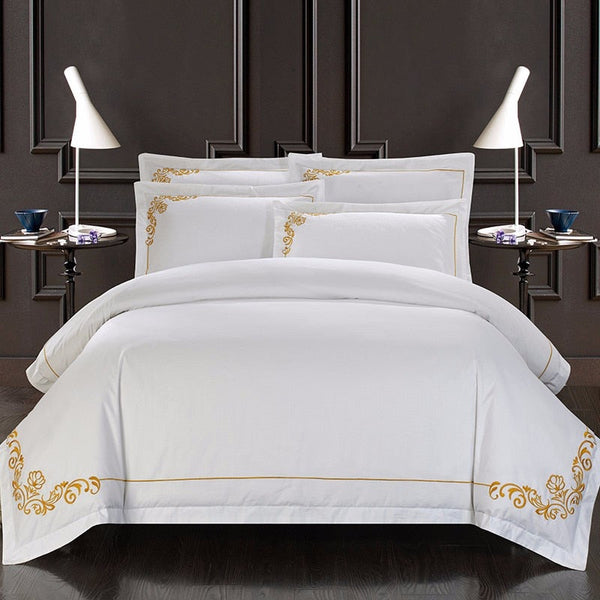Pateronic Duvet Cover Set – 100% Egyptian Cotton, Ultra-Soft & Breathable (4-Piece Set) + FREE Gift! - LINKORI