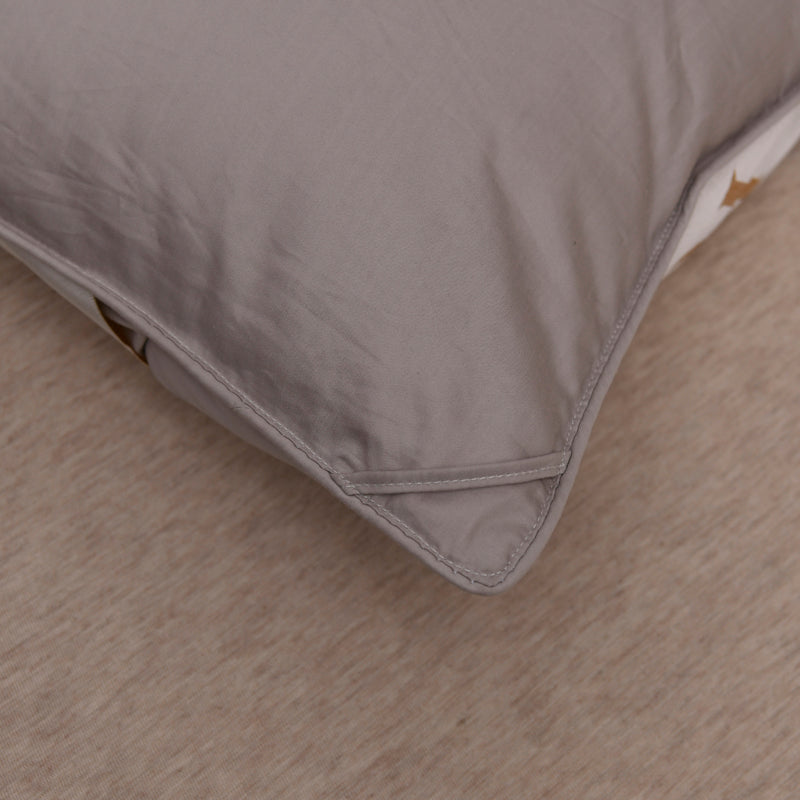 Grey Luxurious Quilted Cotton Goose Down Comforter – Ultra-Soft, Warm & Breathable + FREE Gift!