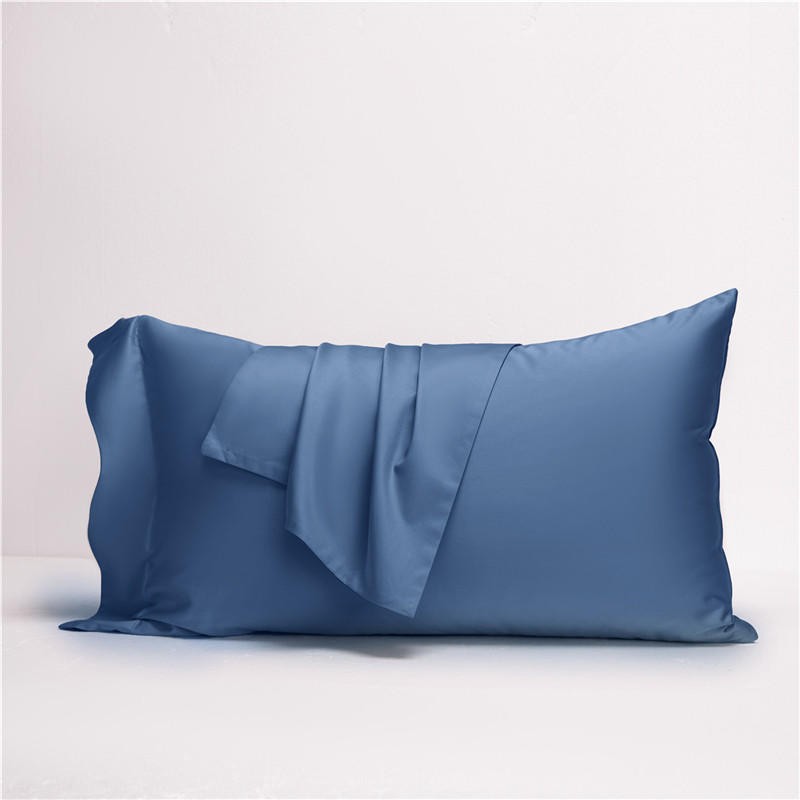 Neslla Blue Grey Reversible Duvet Cover Set – 100% Egyptian Cotton, Ultra-Soft & Breathable (4-Piece Set) + FREE Gift! - LINKORI