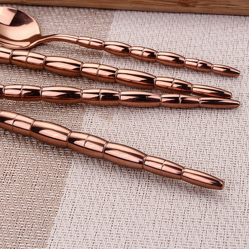 Patti Rose Gold Cutlery Set + FREE Gift! - LINKORI