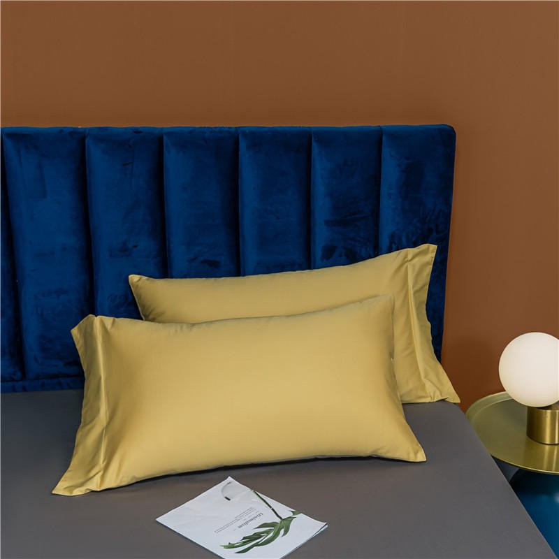 Neslla Yellow Grey Reversible Duvet Cover Set – 100% Egyptian Cotton, Ultra-Soft & Breathable (4-Piece Set) + FREE Gift! - LINKORI