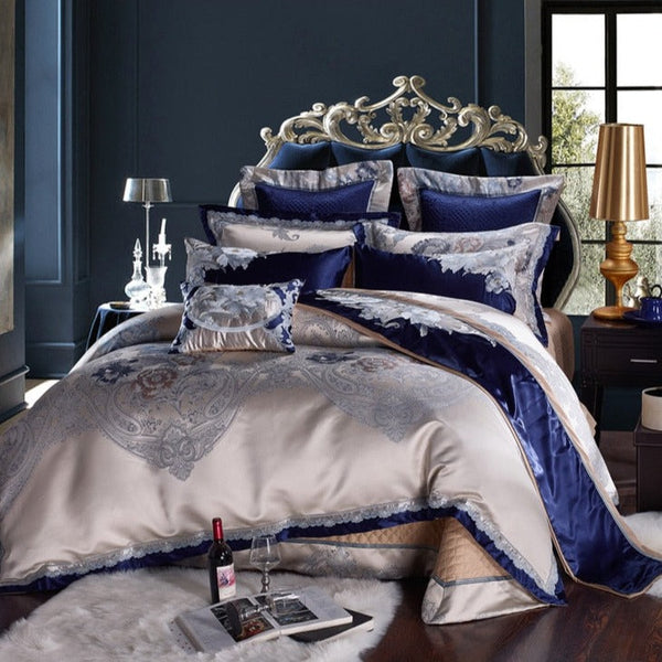 Stopiak Silk Cotton Luxury Duvet Cover Set – Ultra-Soft & Breathable (4/6/10-Piece Set) + FREE Gift! - LINKORI