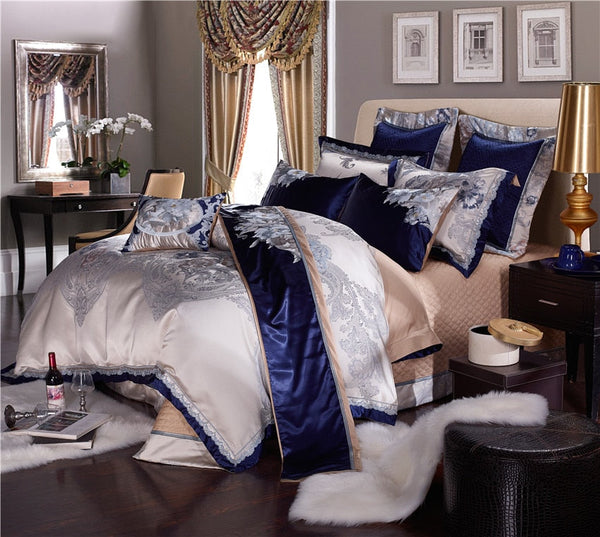 Stopiak Silk Cotton Luxury Duvet Cover Set – Ultra-Soft & Breathable (4/6/10-Piece Set) + FREE Gift! - LINKORI