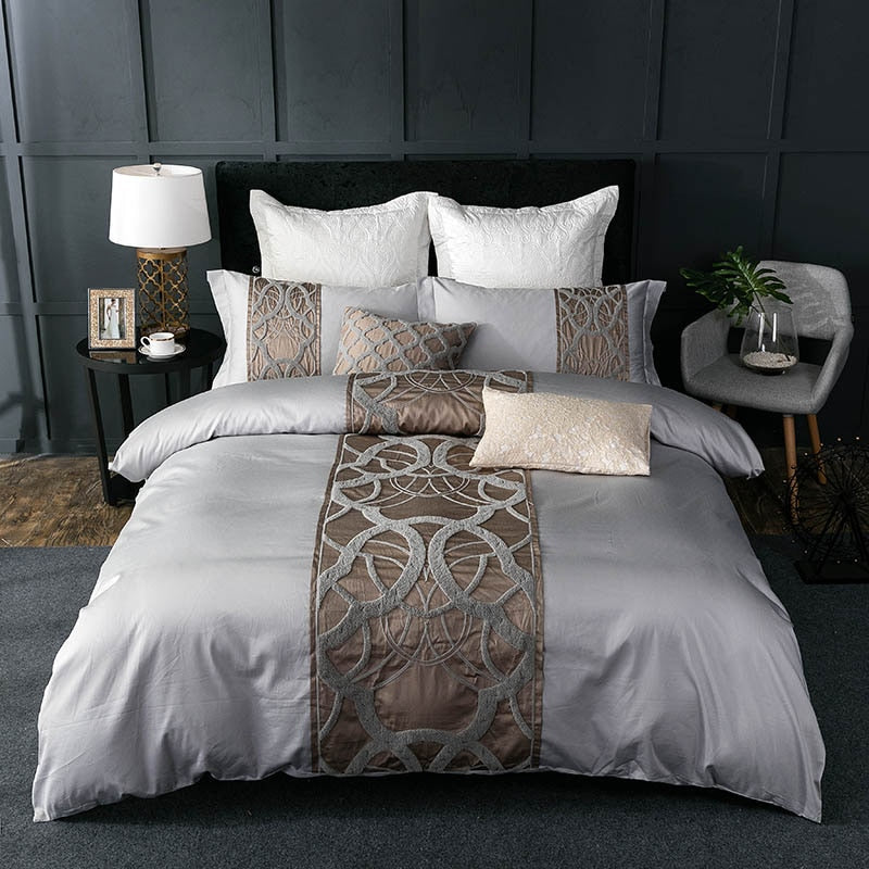 Kurble Duvet Cover Set – 100% Egyptian Cotton, Ultra-Soft & Breathable (4/7 Piece Set) + FREE Gift!