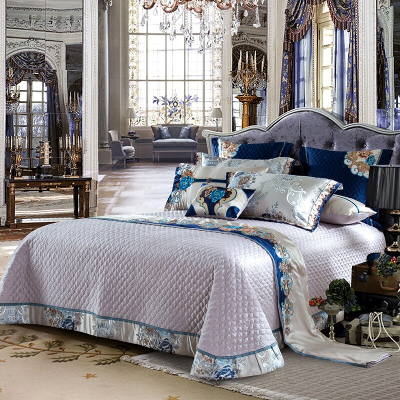 Highclatan Luxury Silk Satin Cotton Duvet Cover Set – Egyptian Cotton, Ultra-Soft & Breathable (4/6/10-Piece Set, 600TC) + FREE Gift! - LINKORI