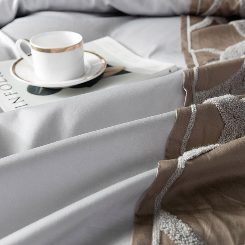 Kurble Duvet Cover Set – 100% Egyptian Cotton, Ultra-Soft & Breathable (4/7 Piece Set) + FREE Gift!