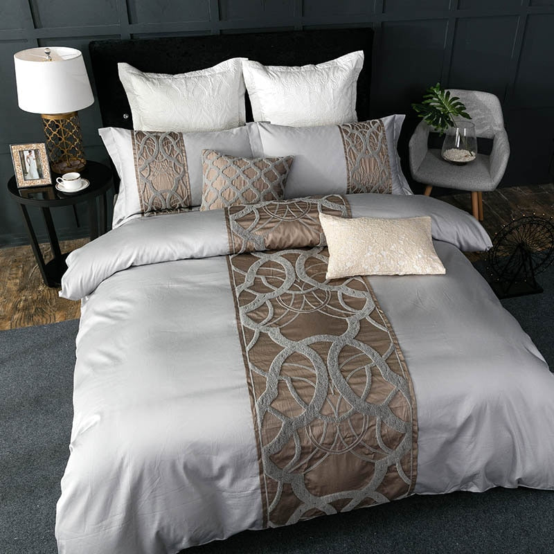 Kurble Duvet Cover Set – 100% Egyptian Cotton, Ultra-Soft & Breathable (4/7 Piece Set) + FREE Gift!