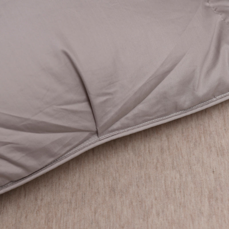 Grey Luxurious Quilted Cotton Goose Down Comforter – Ultra-Soft, Warm & Breathable + FREE Gift!