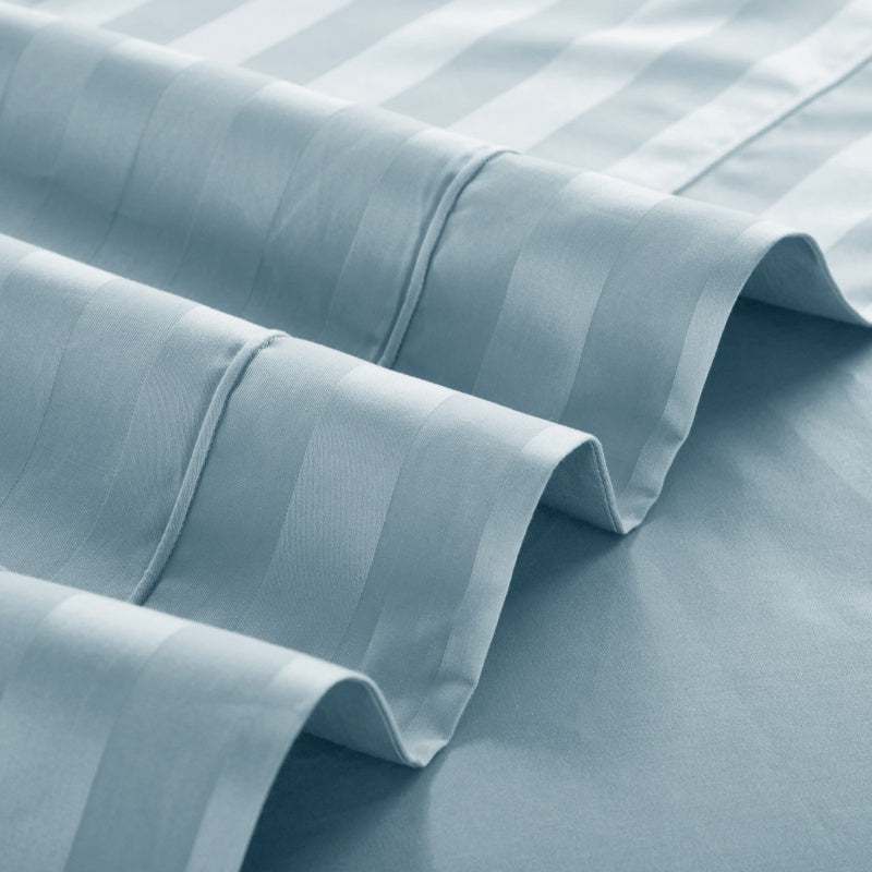 Gradiol S. Blue Duvet Cover Set – 100% Egyptian Cotton, Ultra-Soft & Breathable (4-Piece Set) + FREE Gift! - LINKORI