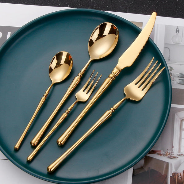 Setillo Gold Cutlery Set + FREE Gift! - LINKORI
