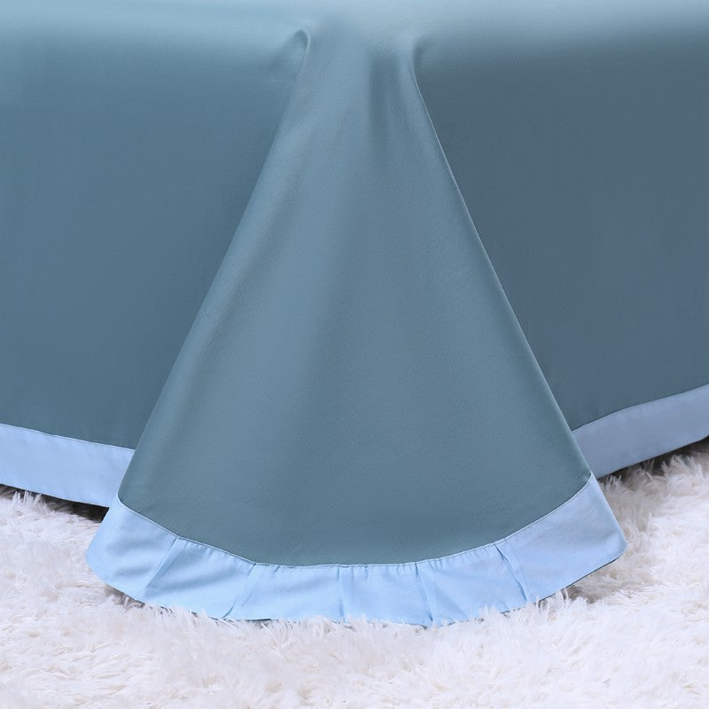 Light Skyra Duvet Cover Set – 100% Egyptian Cotton, Ultra-Soft & Breathable (4-Piece Set) + FREE Gift! - LINKORI