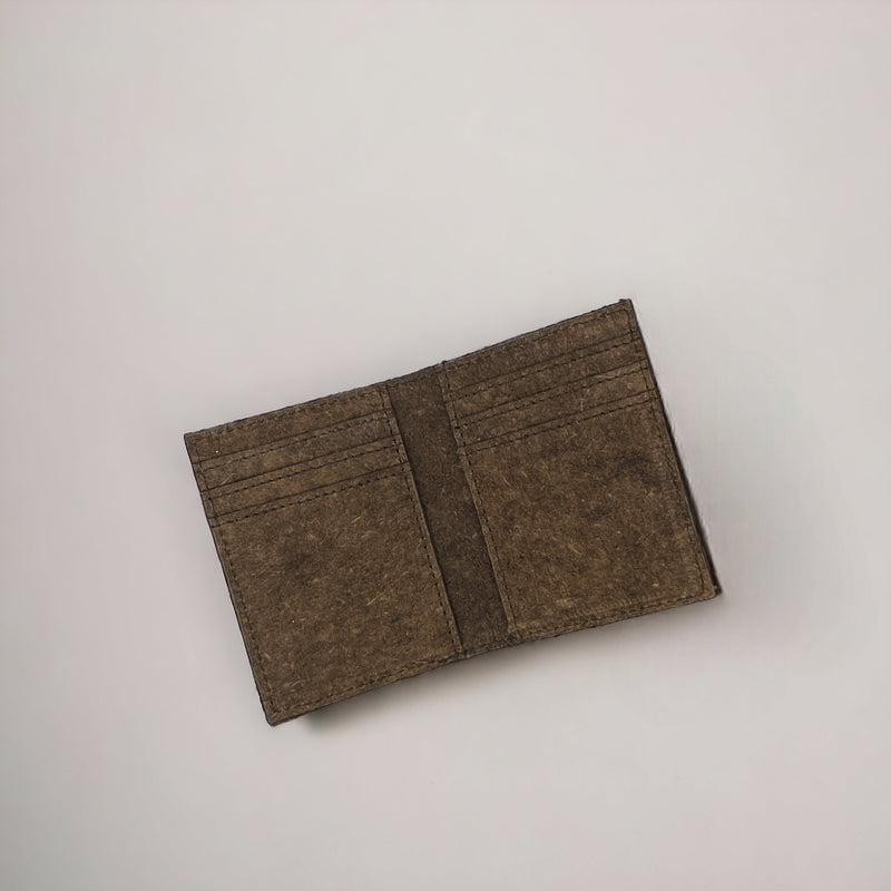 Dark Brown Vegan Card Wallet