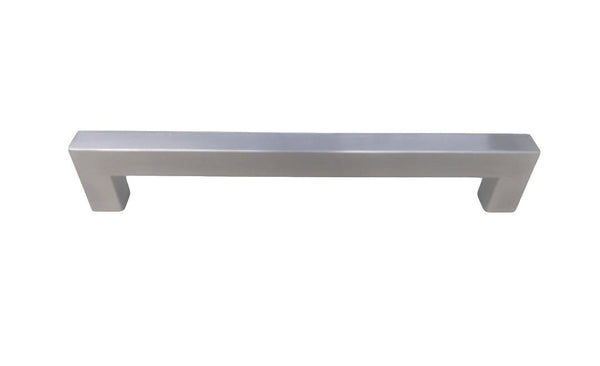 Panel Ready Refrigerator Appliance Pull Brushed Nickel Square Bar Pull Handle - Sizes 8" to 18" Celeste Designs