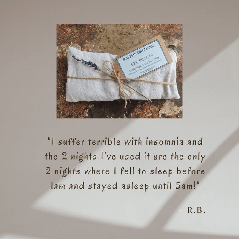 organic lavender weighted eye pillow