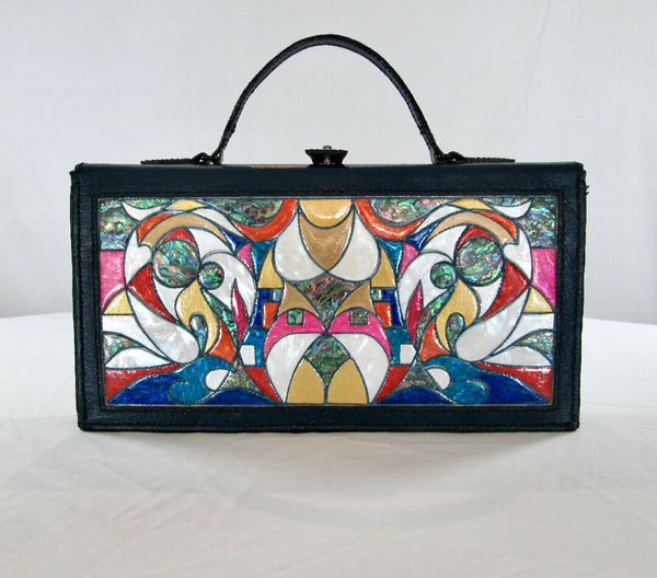 Hand Crafted and Hand Stitched Custom Leather Clutch Bag / Handbag