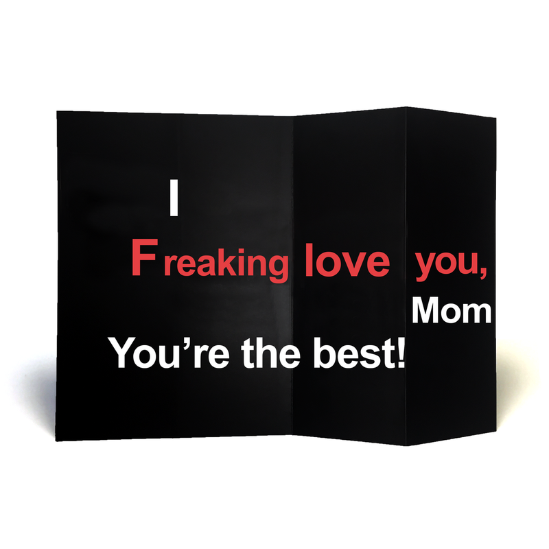 Dark Humor Greeting Card - Love You Mom