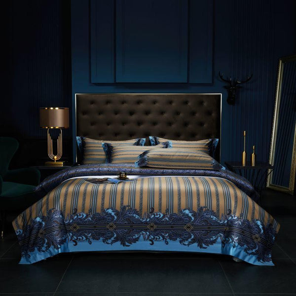 Wovo Duvet Cover Set – 100% Egyptian Cotton, Ultra-Soft & Breathable (4-Piece Set) + FREE Gift! - LINKORI