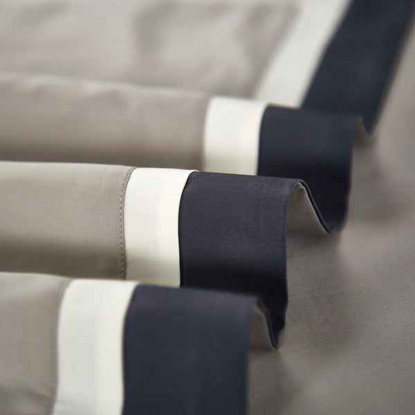 Pilli Lined Duvet Cover Set – 100% Egyptian Cotton, Ultra-Soft & Breathable (4/7-Piece Set) + FREE Gift! - LINKORI