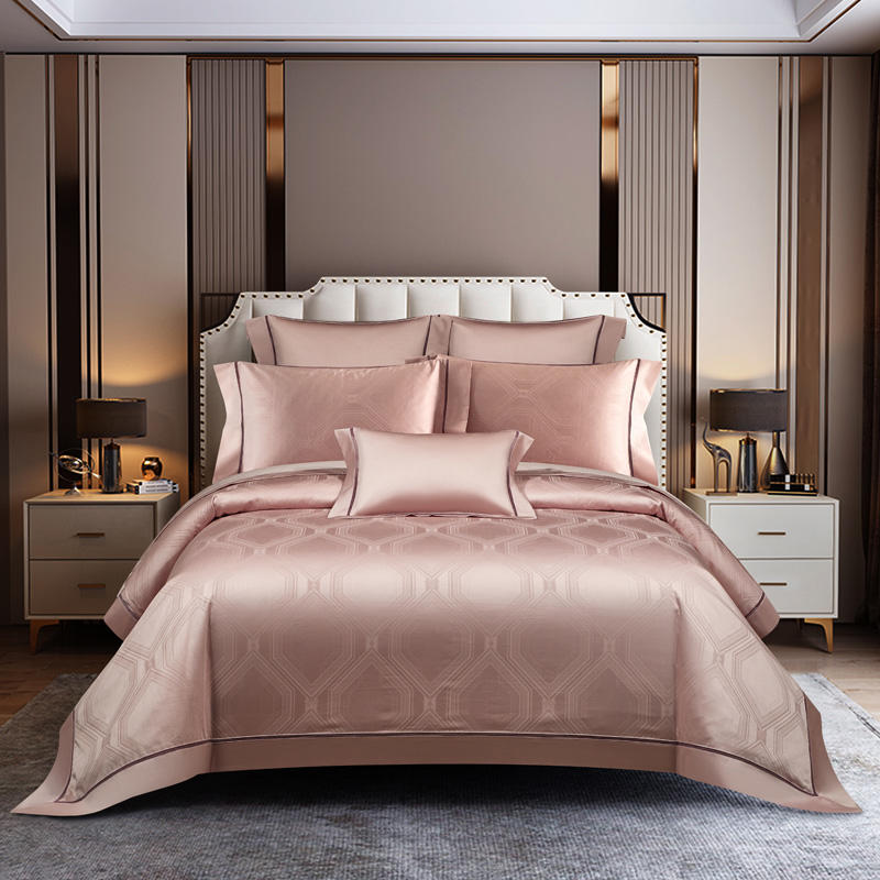 Paloal Luxury Pink Duvet Cover Set – 100% Egyptian Cotton, Ultra-Soft & Breathable (4/7-Piece Set) + FREE Gift! - LINKORI