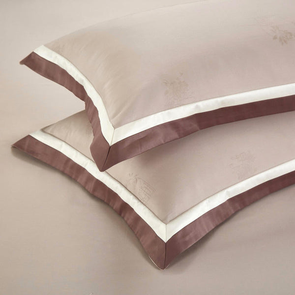 Silli Lined Duvet Cover Set – 100% Egyptian Cotton, Ultra-Soft & Breathable (4/7-Piece Set) + FREE Gift! - LINKORI