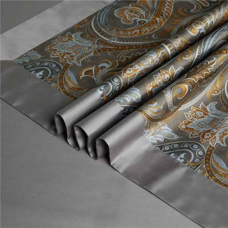 Drull Soft Duvet Cover Set – 100% Egyptian Cotton, Ultra-Soft & Breathable (4-Piece Set) + FREE Gift! - LINKORI