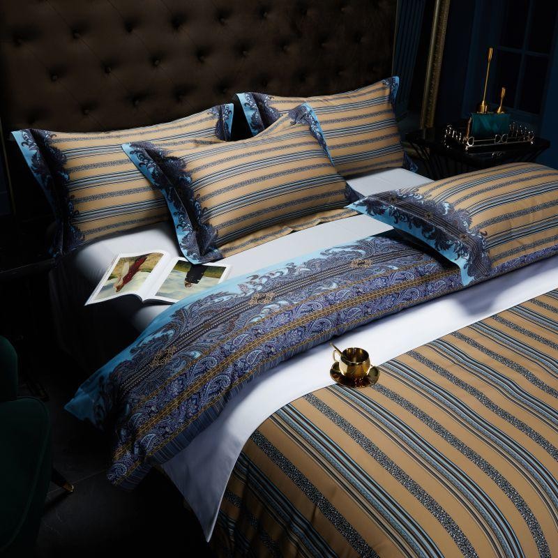 Wovo Duvet Cover Set – 100% Egyptian Cotton, Ultra-Soft & Breathable (4-Piece Set) + FREE Gift! - LINKORI