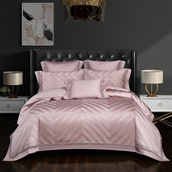 Vonensia Duvet Cover Set – 100% Egyptian Cotton, Ultra-Soft & Breathable (4/7-Piece Set) + FREE Gift! - LINKORI