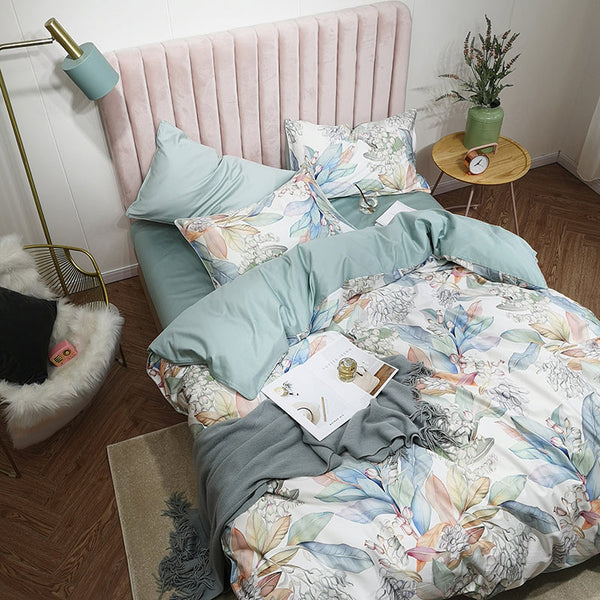 Mintera Duvet Cover Set – 100% Egyptian Cotton, Ultra-Soft & Breathable (4-Piece Set) + FREE Gift! - LINKORI
