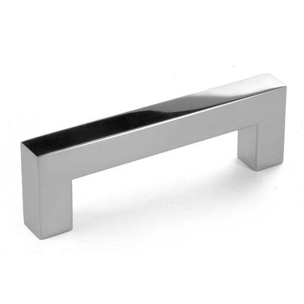 Glossy Square Bar Pull Cabinet Handle - Sizes 4" to 24" - (5/8" Thickness) Celeste Designs