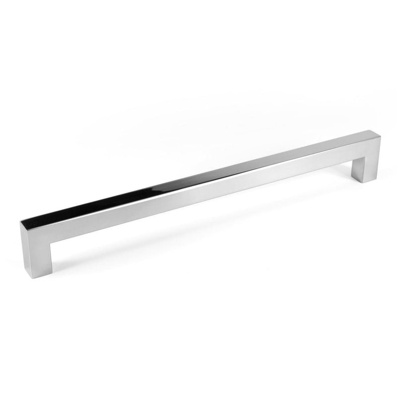 Glossy Square Bar Pull Cabinet Handle - Sizes 4" to 24" - (5/8" Thickness) Celeste Designs