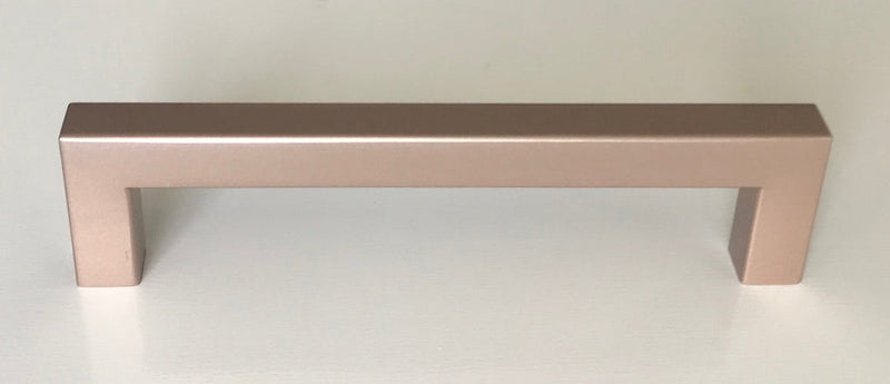 Rose Gold Square Bar Pull Cabinet Handle - Sizes 4" to 24" - (1/2" Thickness) Celeste Designs